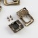 Castle metal for bronze casket + nails. set 5 pcs 3.6x2.5 cm
