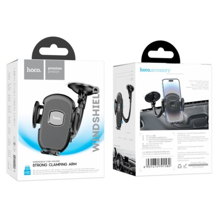 Hoco H10 car holder, for 4.7-7 inches, black-9