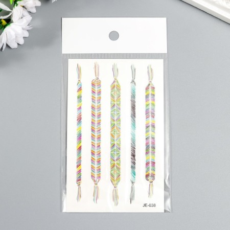 Tattoo on the body color "Macrame bracelets" 12x7.5 cm-2