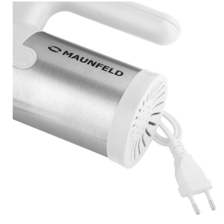 Mixer Maunfeld MF-321WH, manual, 300 watts, 5 speeds, 4 nozzles, white-4