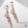 Earrings Metal "Gothic" skeleton, color gold
