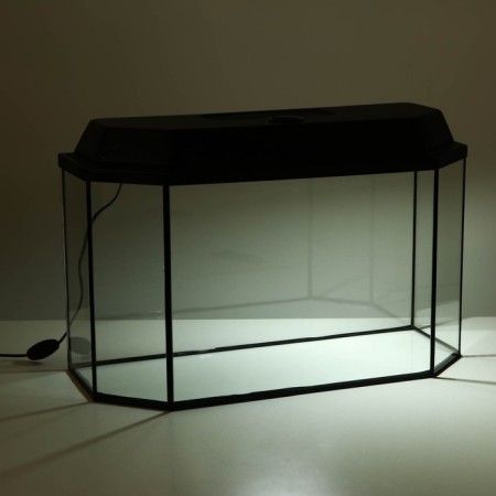 Aquarium "Panoramic" with a lid, 60 liters, 64 x 26 x 36/41 cm, black-5