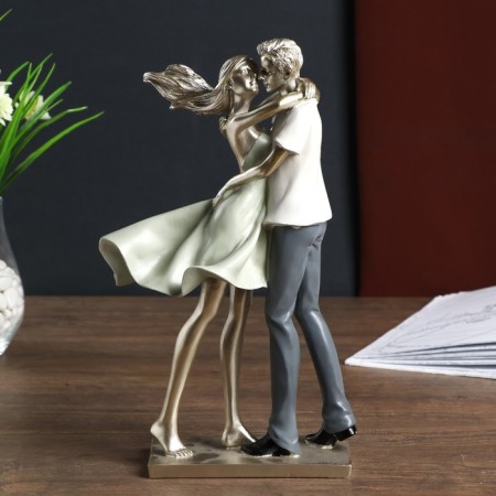 Souvenir Polystone "Kiss in the Wind" 31.5x10x20 cm-1