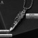 Unisex “bullet” Carved pattern, Cleaned silver color, 60 cm