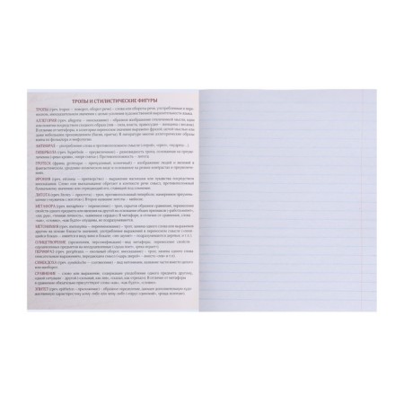 Subject Calligrata "Monotone", 36 sheets in the line of literature, with reference material, covered paper cover, block No. 2, whiteness 75% (gray sheets)-1
