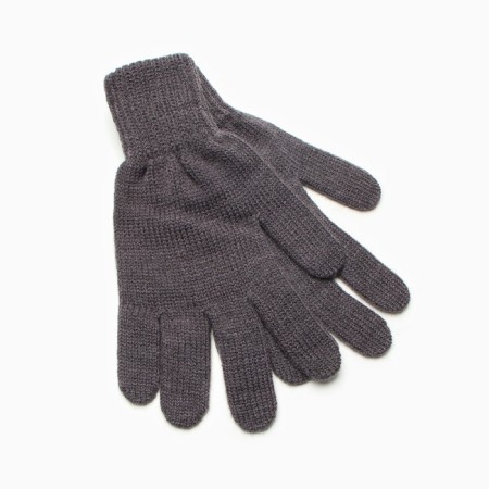 Female gloves, dark gray color, size 18