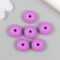 Busina silicone "flattened" purple d = 1.2 cm