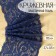 Lace elastic fabric, 175 mm × 2.7 ± 0.5 m, blue color