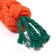 Cable toy "carrots", up to 18 cm, up to 50 g, orange/green