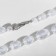 Beads "Classic" ovals for an increase, the color of the rainbow-white, 45 cm