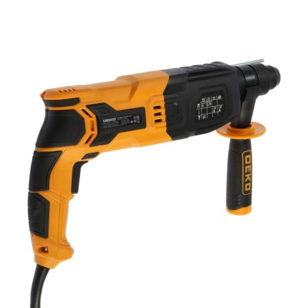 DEKO DKH perforator, 850 W, SDS+, 4850 beats/min, 3 J, case, 5 drill sets-1
