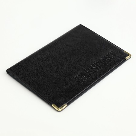 Cover for passport, black color-3