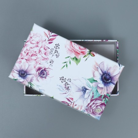 A set of boxes 10 in 1, gift packaging, “flowers”, 12 x 7 x 4 - 32.5 x 20 x 12.5 cm-3