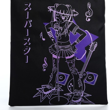 Bag Schoper "Anime" 35x0.5x40 cm, Department without lightning, without lining, Black-3