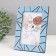 Photo frame plastic 10x15 cm "Chaos. Direct lines" Blue 18.3x13.5 cm