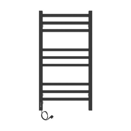 Two electric heated towers Laris Astor ChKCh9, 350x700 mm, 9 crossbars, left, black