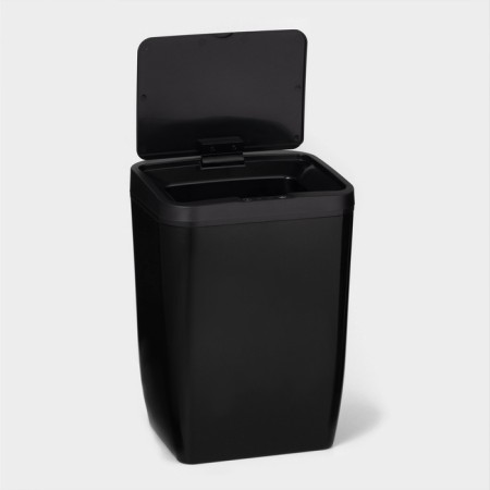 Garbage bucket of sensory shade, 12 l, black color-1