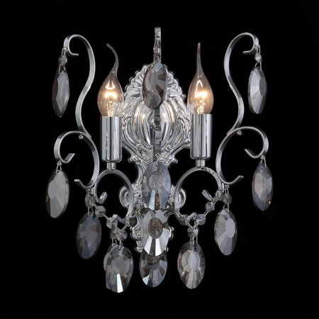 Sconces st. SL846.101.02. OoreCchini. 2x40 watts, E14, 25.5x38 cm, dark chromium color-10