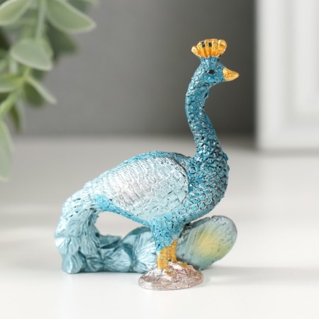 Polystone souvenir "Pavlin with rhinestones" 5.5x6.5 cm-3