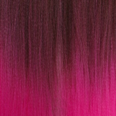 SIM-BRAIDS Kanecalon Two-color, corrugated, 65 cm, 90 gr, pink/blond color (#FR-11)-1
