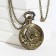 Pocket clock "Fishing", quartz, d-4.5 cm, chain L-80 cm