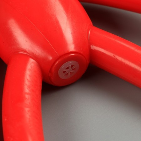 A toy for dogs "Monkey" with a squeak, 19.5 cm, silicone, red-3