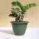 Flower pot, d = 35 cm, 12 l, plastic, green sage
