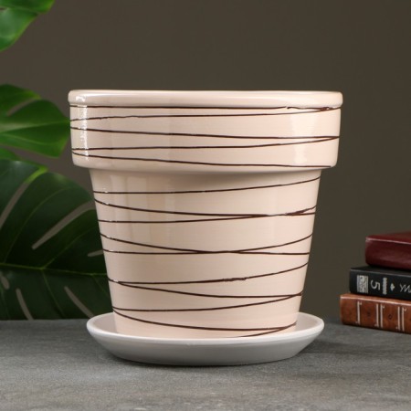 Flower pot "lines" 7 l,-1