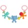 Stretching to a stroller/crib "cat, elephant, lion cub", 3 toys, color mix, crush me