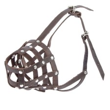 Muzzle leather zoonik No. 4 (length on a nose 9.5 cm, muzzle 31 cm), mix