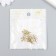 Decor for creativity metal, rhinestones "Girl-Angel" gold 1.2x2 cm