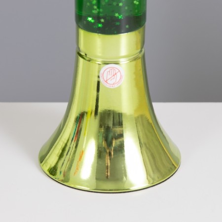 Lava-lamp "cylinder" 1x30W E14-R39 (sparkles) green 12x12x37cm-3