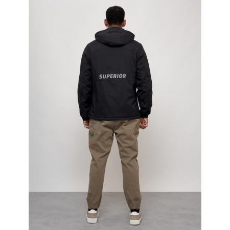 Sports male jacket, size 54, black color-3
