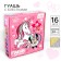 Gouache 14 colors + 2 colors with sparkles of 20 ml unicorn, Minnie Mouse