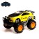Radio -controlled jeep "racer", works on batteries, yellow color