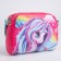 Children's bag for a girl "Magic unicorn" from eco-leather, on a strap, 15x12x3 cm