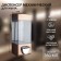 Dispenser for antiseptic/liquid soap mechanical, 350 ml, plastic, brown color