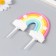 Decor for creativity plastic "Rainbow in clouds with stars" 7 cm