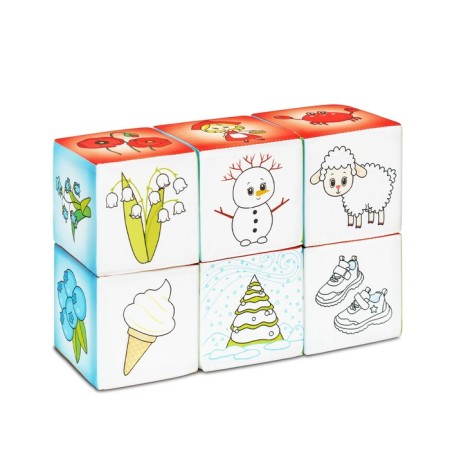 Set of soft cubes "ABC of Color"-4