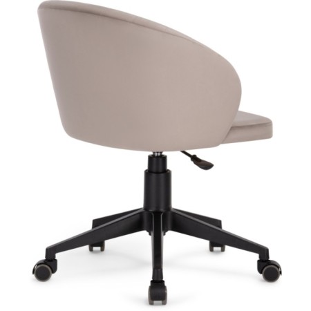Computer chair Plastic Plastic/velor, black/beige 59x60x78 cm-4