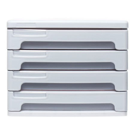 File-cabinet 4-sequent plastic Erichkrause "Classic", white-1