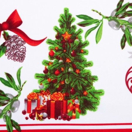 The tablecloth of the New Year's share "Cozy holiday" 145*220 cm, 100% p/e-4