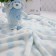 Baby plaid with a toy, size 90x120 cm, blue color