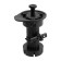 The support is furniture, adjustable, with a clip, 100 mm, black, 4 pcs.