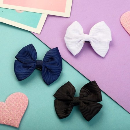Hair clip "Bow" classics, 5.5 cm, mix