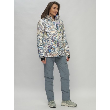 Ski costume is female, size 42, colorful color-28