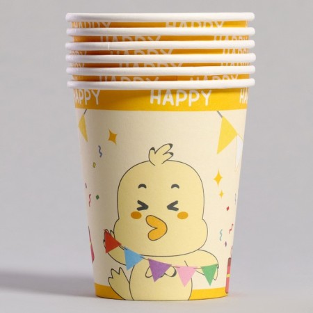 Paper glass "Happy chicken", 6 pcs-1