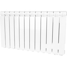 Aluminum radiator Stout Bravo, 500 x 80 mm, 12 sections, lower right connection