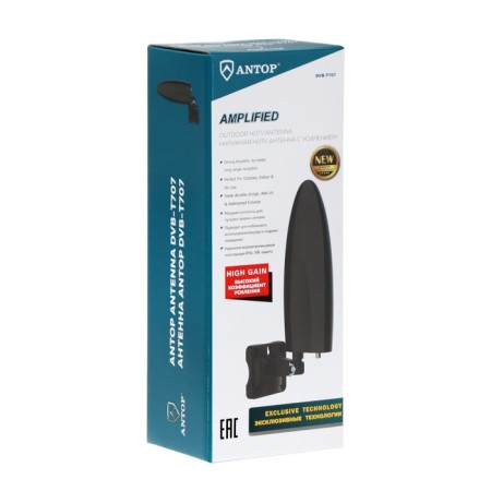 Antenna DVB-T707 Antop, street, active, 28 dB, DVB-T, DVB-T2, digital-7