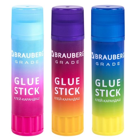 PVP 21 g glue Brauberg Grade, 3pcs, blister 271248-3